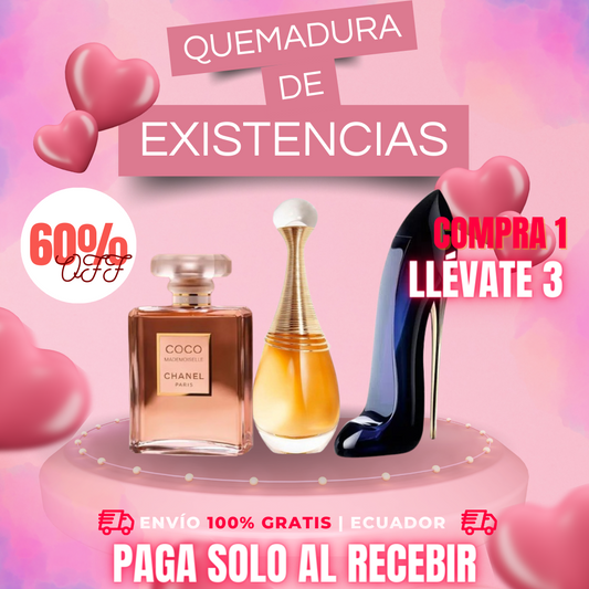 PROMOCIÓN COMPRA 1 Y LLEVE 3  (GOOD GIRL 100ML+JADORE 100ML+COCO 100ML)